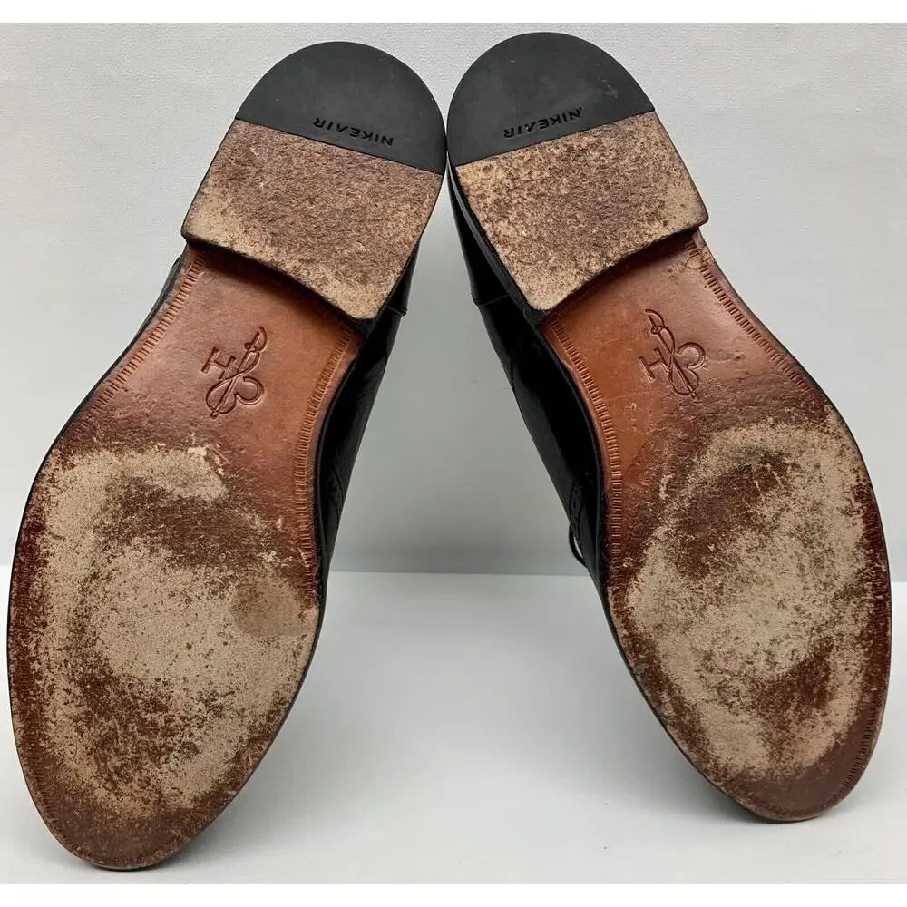 Cole Haan Air Pitney Black Leather Wingtop‎ Oxfords C09149 sz: US 11.5 M